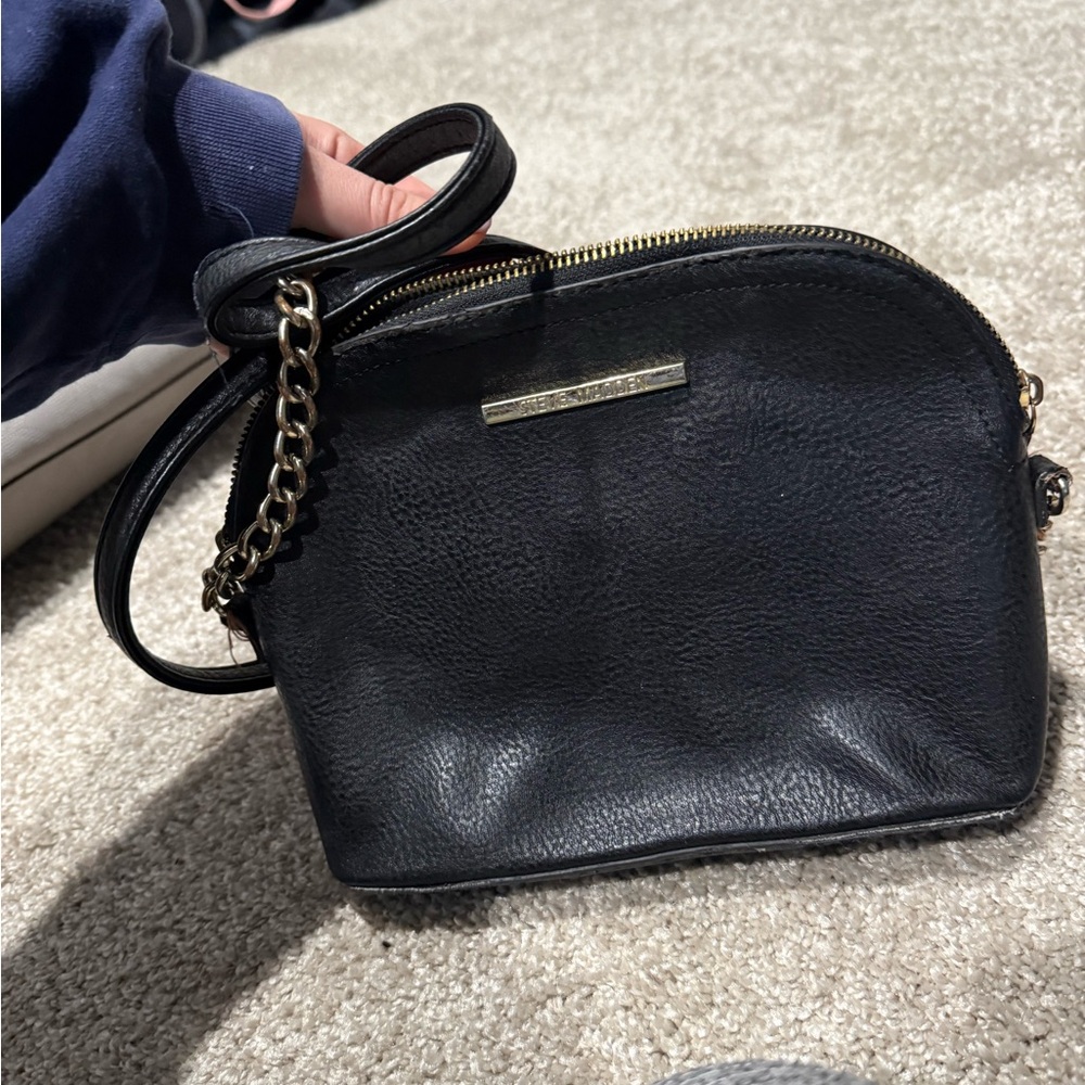 Steve Madden Black Crossbody Bag with Chain Strap